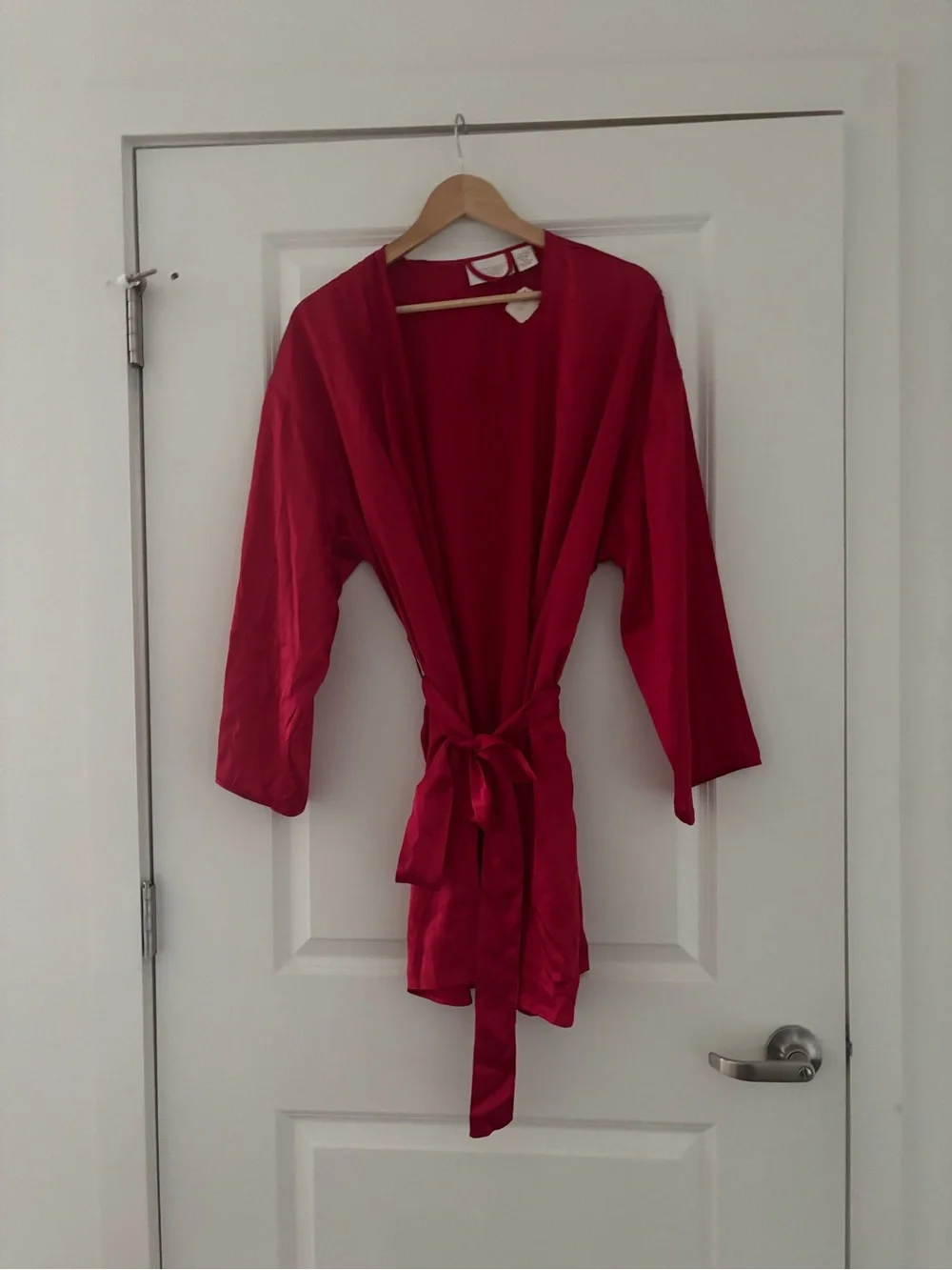 VTG NWT Victoria's Secret Gold Label Silk Lace Nightgown Robe Set Large 90s
